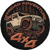 NIBABAEU Copertura per ruota di scorta, stampa Adventure Off-Road 4x4, impermeabile, antipolvere, per SUV, camper, rimorchio borsa per pneumatici da 14 pollici
