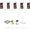 HOFFCAR Kit tagliando 4 FILTRI e 5L OLIO M compatibile con Opel Astra H,GTC,SW 1.9 CDTI 110kw Dal 2004