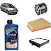 OP Kit tagliando 3 filtri + 5L olio 5W-30 Tech FE compatibile con Renault grand scenic ii 1.5 DCI Gasolio 2004-2009