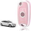 TOOMUME Cover Chiave TPU, Custodia Chiave 2 Tasti Adatto per Opel Vauxhall Astra K Corsa E Mokka X Buick Verano Encore Envision Regal Lacrosse, Copri Chiavi Guscio Chiave Auto Telecomando