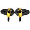 HUIBOOO 1 Paio Specchietti Retrovisori In Alluminio Per Motociclette Estremità Del Manubrio Per Per T&MAX 500 530 Per TMAX500 530 Per YZF Per R15(Gold)