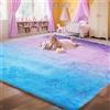 Untimaty Area Rugs - Tappeto per soggiorno, 160 x 230 cm, soffice tappeto shaggy per bambini, stanza dei giochi, cameretta dei bambini, soggiorno, decorazione per la casa (viola)