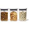 OXO Good Grips - Mini contenitori rotondi per alimenti da 0,6 qt/0,6 l, ideali per tè, cubetti di zucchero, senza BPA, lavabili in lavastoviglie