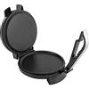 Kanbihao Roti Maker in acciaio inox 1200 W con rivestimento antiaderente, Roti Maker per case, Chapati Maker con riscaldamento a due lati, rotondo