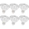 EKSAVE 20W lampade alogenate MR16 12V GU5.3 dimmabile caldo bianco 2700K, lampada riflettore (6 pezzi)