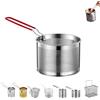 Generico Cestello per Pasta in Acciaio Inox,Divisorio per Cottura,Cestello per Pasta separata,Mestolo per Spaghetti,Cestelli Separato per Pentola Ideale per Scolare Spaghetti e Noodles Set, per verdure