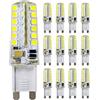 Chao Zan Lampadina LED G9, 3,5 Watt, 48 x 2835SMD G9, 320 lm, ricambio per lampadine alogene da 30 W, luce bianca fredda 6000 K, angolo di diffusione 360°, AC220-240 V, confezione da 12 pezzi (G9-3,5W-48LED)