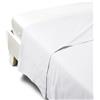 TESSITURA ZAMBAITI SUGAR LENZUOLO DI SOPRA MATRIMONIALE IN PURO COTONE 250x300cm MADE IN ITALY BIANCO