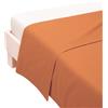 TESSITURA ZAMBAITI SUGAR LENZUOLO DI SOPRA MATRIMONIALE IN PURO COTONE 250x300cm MADE IN ITALY ARANCIO