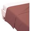 TESSITURA ZAMBAITI SUGAR LENZUOLO DI SOPRA MATRIMONIALE IN PURO COTONE 250x300cm MADE IN ITALY ROSSO