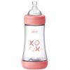 CHICCO CH BIB P5 240ML MED SIL GIRL - CHICCO - 986964981