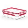 Emsa, Contenitore Salvafreschezza Clip&Close 1.1Litri, Contenitori Ermetici per Alimenti, Contenitore Vetro Rettangolare con Chiusura Ermetica e Coperchio, Contenitore Pratico e Sicuro, Trasparente