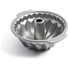 KitchenAid Bakeware Teglia Antiaderente in Acciaio Alluminato Senza PFAS da 24 cm per Torte a Forma di Banda Tulband, Sicura al Forno, Lavabile in Lavastoviglie, Grigio
