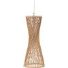 Pauleen Woody Glow Pendant luminaire 48197 Lampada a Sospensione Max. 20 Watt Beige, Bianco Rattan, Metallo E27