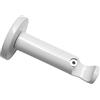 GARDINIA Supporto con piastra per asta per tende, 1 Supporto per asta, Chiuso, Kit montaggio incluso, Serie Chicago, 20 mm diametro, Bianco