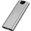 LogiLink UA0439 - Enclosure disco rigido per SSD M.2 NVMe (PCIe), USB 3.2 Gen 2, fino a 10 GBit/s, USB-A+C