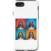 Basset Hound Puppy Lover PS Custodia per iPhone SE (2020) / 7/8 Basset Hound Pet Face Portrait Photobooth con occhiali da sole