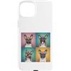 Frenchie Puppy Lover PS Custodia per iPhone 15 Plus Frenchie Pet Face - Fotobooth con occhiali da sole