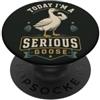 Serious Goose Lifts Divertente gioco di parole per sollevamento pesi e bodybuilding PopSockets PopGrip Adesivo