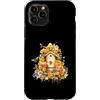 Honeycomb Bloom Designs Custodia per iPhone 11 Pro Acquerello Beehive Api Miele Drip Disegno Floreale