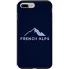 Alpine Vacation Custodia per iPhone 7 Plus/8 Plus Alpi Francesi Avventura Montagna Francia