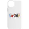 Back To School Students Custodia per iPhone 14 Plus Divertente Insegnante Vita