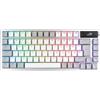 ASUS ROG Azoth White RGB Tastiera da gioco QWERTZ Fattore di forma 75%, interruttori meccanici ROG NX, display OLED, wireless con Bluetooth, RF 2,4 GHz, USB, Windows e MacOS, bianco