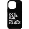 Dope Virtual Assistant Career Culture Custodia per iPhone 13 Pro Dope Black Man Assistente virtuale Orgoglio afroamericano