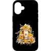 Honeycomb Bloom Designs Custodia per iPhone 16 Acquerello Beehive Api Miele Drip Disegno Floreale