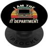 IT Support Headquarters Professionista IT Io sono il reparto IT Help Desk System Admin PopSockets PopGrip Adesivo