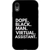 Dope Virtual Assistant Career Culture Custodia per iPhone XR Dope Black Man Assistente virtuale Orgoglio afroamericano