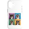 Chihuahua Puppy Lover PS Custodia per iPhone 16 Chihuahua Pet Face Portrait Photobooth con occhiali da sole