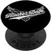 Trucker Babe Supply Trucker babe camionista camionista camionista signora PopSockets PopGrip Adesivo