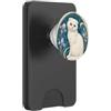 Belle Epoque Animals Gatto scozzese con occhi azzurri Art Nouveau floreale PopSockets PopWallet per MagSafe