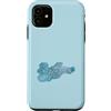 Sweet Zodiac & Coquette Aesthetic Appare Custodia per iPhone 11 Sagittario segno verde acqua blu pastello grafico zodiaco