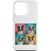Border Collie Puppy Lover PS Custodia per iPhone 13 Pro Border Collie Pet Face Photo obooth con occhiali da sole
