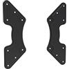 PureMounts PM-ADAPT-C Piastra Adattatore VESA universale per allargare le distanze VESA, ingrandisce da VESA 200x200 fino a 400x400, in 2 pezzi, max. 30 kg, nero, VESA 200x200-400x400 fix