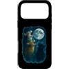 Regali divertenti e carini per gli amant Custodia per iPhone 17 Pro Max Three Cats Howling At The Moon 3 Cat Moon