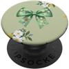 Sage & Mint Green Bows And Ribbons Gifts Fiore Fiocco Fiocco Verde Floreale Fiore PopSockets PopGrip Adesivo