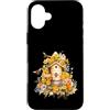 Honeycomb Bloom Designs Custodia per iPhone 16 Plus Acquerello Beehive Api Miele Drip Disegno Floreale