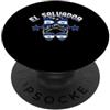 El Salvador Independence Proud Salvadora El Salvador Girl Bandiera salvadoregna ispanica Lady Salvadoregno PopSockets PopGrip Adesivo