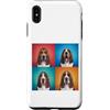 Basset Hound Puppy Lover PS Custodia per iPhone XS Max Basset Hound Pet Face Portrait Photobooth con occhiali da sole