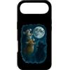 Regali divertenti e carini per gli amant Custodia per iPhone Air Three Cats Howling At The Moon 3 Cat Moon