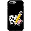Jimbeels Custodia per iPhone 7 Plus/8 Plus Pencil Eraser Hour Cruciverba Gomma