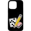 Jimbeels Custodia per iPhone 15 Pro Max Pencil Eraser Hour Cruciverba Gomma