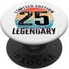 Kattos - Happy Birthday 25. Geburtstag 25° compleanno vintage legendary bday Limited Edition PopSockets PopGrip Adesivo