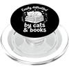 Easily Distracted by Cats and Books Facilmente distratto da gatti e libri PopSockets PopGrip per MagSafe