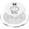 Grandio Design Introverted Intellectual Dito Medio Divertente Lama Inappropriato Rude Antisociale PopSockets PopGrip per MagSafe