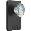 Belle Epoque Animals Gatto scozzese bianco con occhi azzurri Art Nouveau PopSockets PopWallet per MagSafe