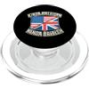 Dual Nationality Heritage Citizen Citizen Un po' americano Un po' British Patriot PopSockets PopGrip per MagSafe